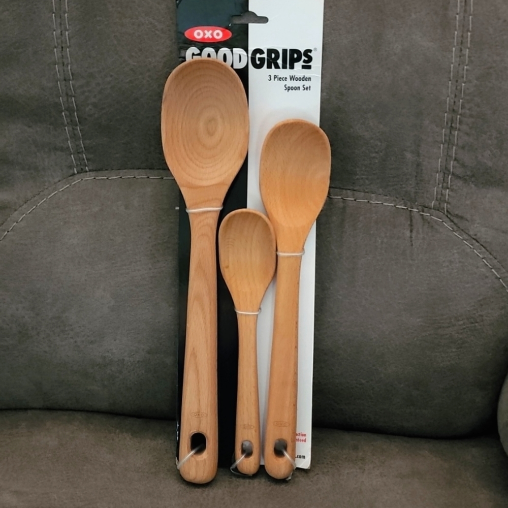 Oxo Good Grips Wooden Spoon Set NWT